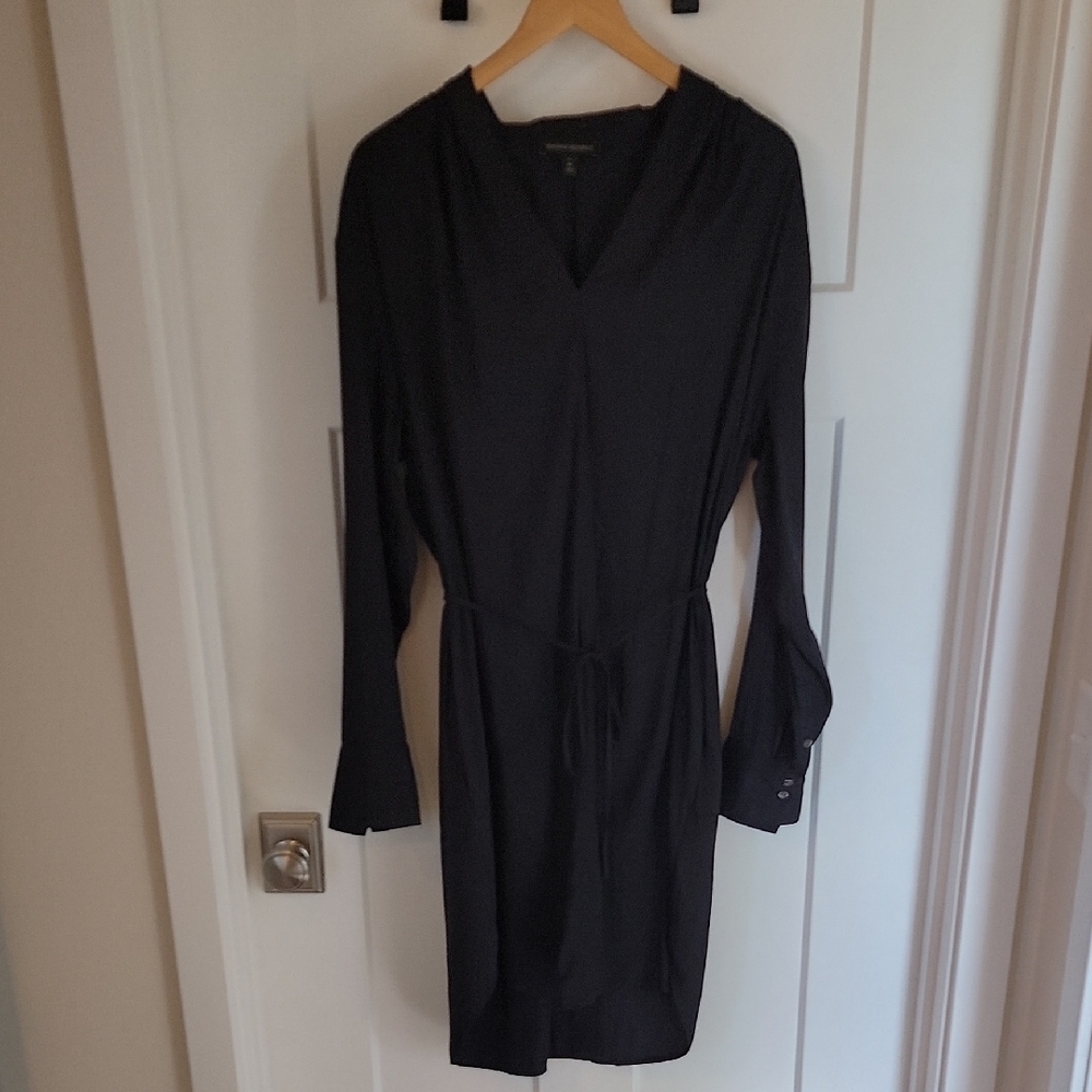 Silky Tall Black Dress
